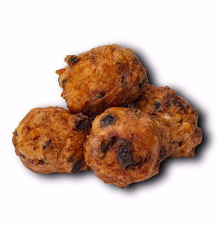 Afbeelding van oliebollen met rozijnen (per 4 verpakt) glutenvrij